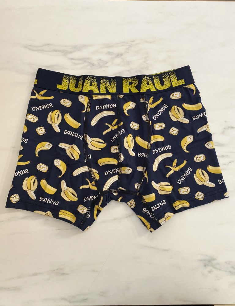 Ανδρικό βαμβακερό μπλε μποξεράκι με σχέδιο JR254183